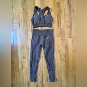 Gymshark Brown Small Workout Set